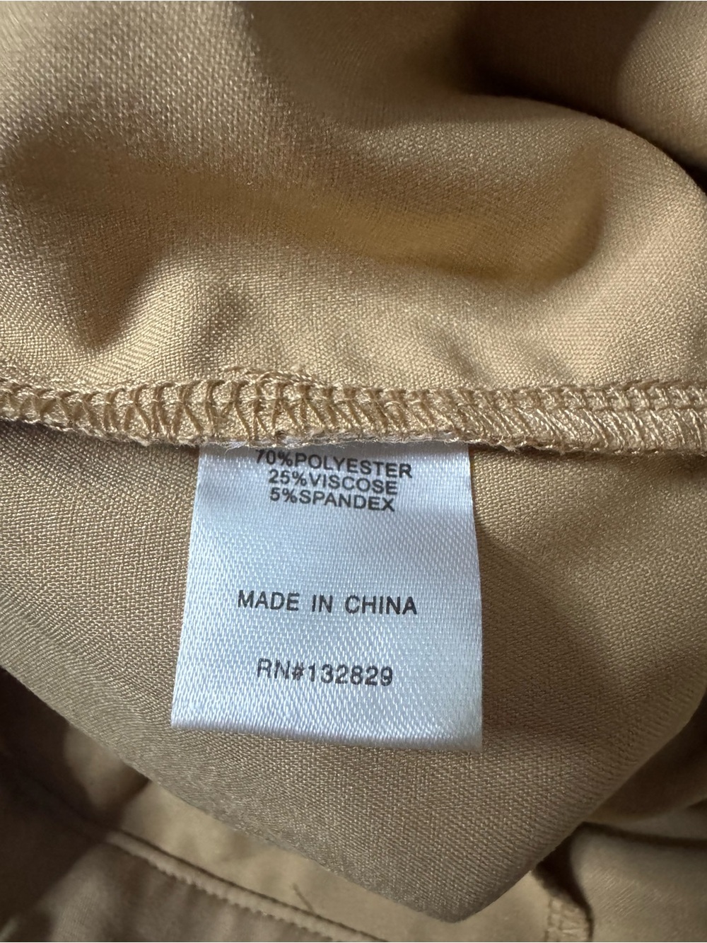 SUPERDOWN | Vivian Straight Leg Trouser Pant | Tan Khaki | Size M - Picture 9 of 12